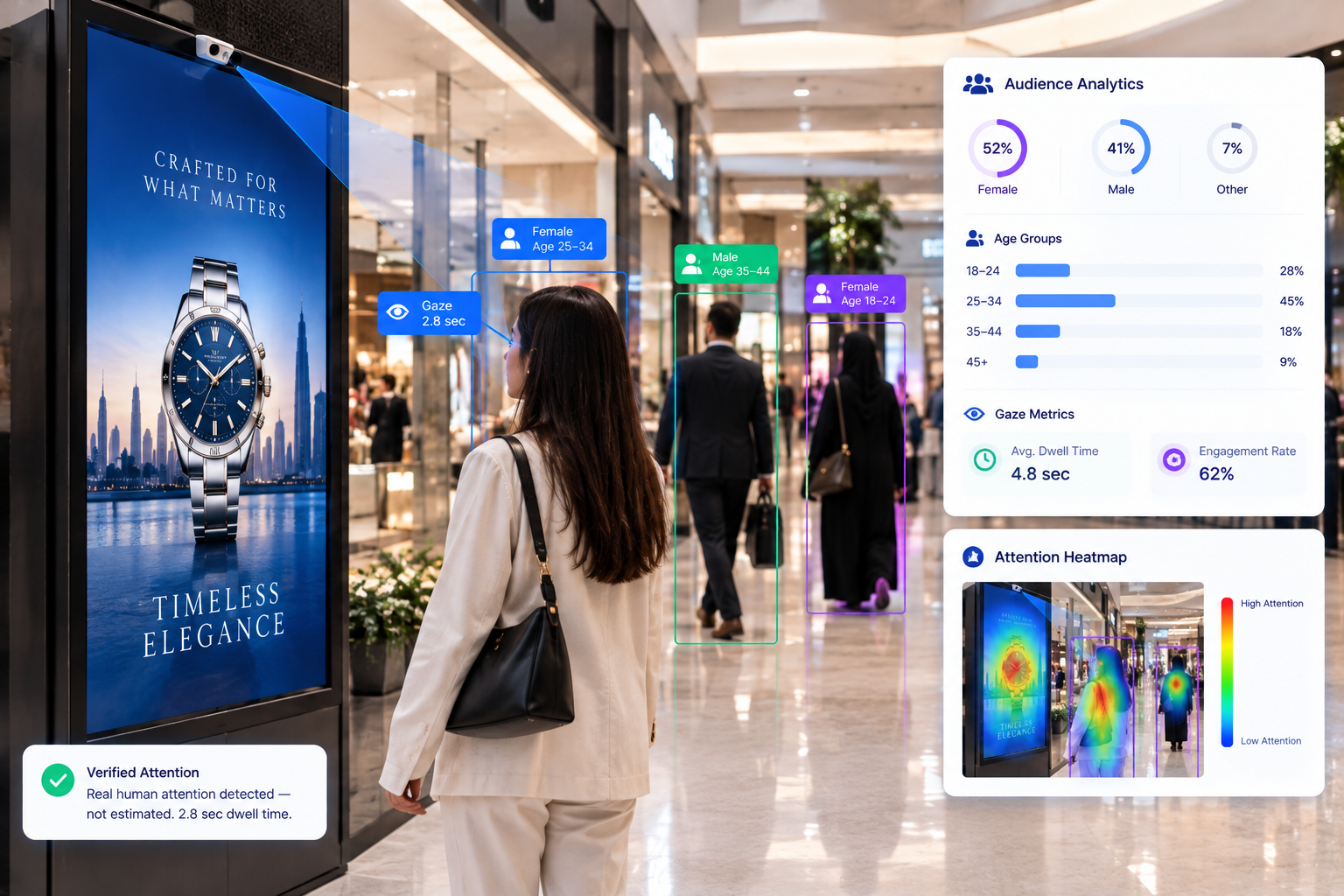 Anonymous Audience Attention and Gaze Tracking